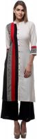 Varanga Casual Self Design Women's Kurti(White)