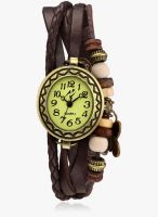Yepme Brown Faux Leather Analog Watch