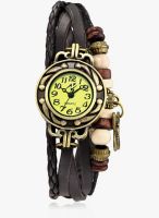 Yepme Brown Faux Leather Analog Watch