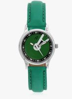 Yepme Green Faux Leather Analog Watch