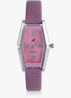 Yepme Pink Leatherette Analog Watch