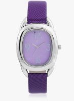 Yepme Purple Leatherette Analog Watch