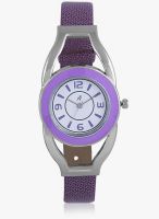 Yepme Purple Leatherette Analog Watch