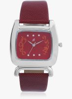 Yepme Red Leatherette Analog Watch