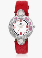 Yepme White Faux Leather Analog Watch