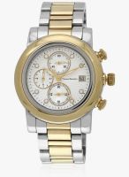 Yves Bertelin Wm37523-1Pt Silver/White Analog Watch