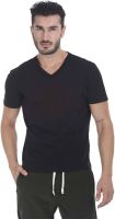 Zobello Solid Men's V-neck Multicolor T-Shirt