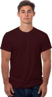99Tshirts Solid Men's Round Neck Maroon T-Shirt