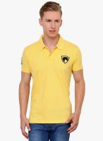 Alba Yellow Solid Polo T-Shirt