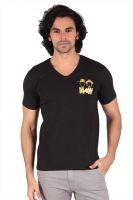 Anger Beast Printed Men's V-neck Black T-Shirt Anger Beast Printed Men's V-neck Black T-Shirt