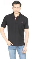 Blumerq Solid Men's Polo Neck Black T-Shirt