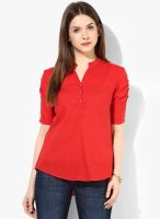 Cinnamon Red Solid Shirt