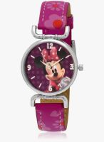 Disney Aw100221 Pink/White Analog Watch