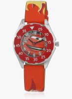 Disney Aw100224 Orange/White Analog Watch