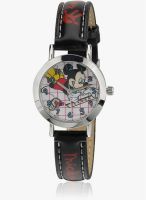Disney Mickey Mouse 3K2176U-Mk Black/Multi Analog Watch