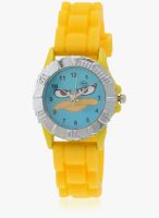 Disney Pf Lp-1008 (Yellow) Yellow/Blue Analog Watch