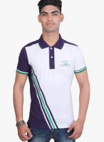 Duke Stardust Purple Printed Polo T-Shirts