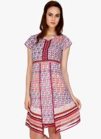 Fusion Beats Multicoloured Colored Printed Shift Dress