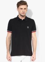Giordano Black Solid Polo T-Shirt