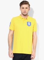 Giordano Yellow Solid Polo TShirt