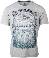 Huetrap Graphic Print Men's Round Neck Grey T-Shirt