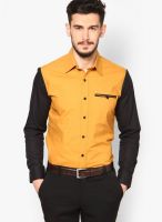 I Know Solid Mustard Casual Shirt