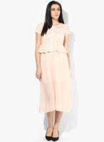 JC Collection Pink Colored Embroidered Shift Dress
