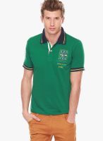 Jogur Green Solid Polo T-Shirts