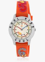 KOOL KIDZ DMK-025 H-OR Orange/Silver Analog Watch