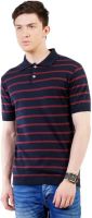 Kalt Self Design Men's Polo Neck Multicolor T-Shirt