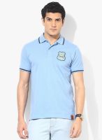 Manchester City Fc Light Blue Solid Polo T-Shirt