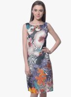 Meira Multicoloured Printed Shift Dress