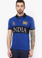 Monteil & Munero Blue Printed Polo T-Shirts