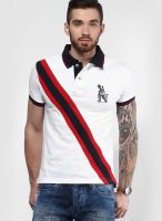 Monteil & Munero White Printed Polo T-Shirts