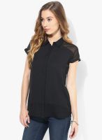 Mysterious Miss Black Solid Shirt