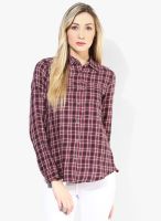 People Pink Checked Shirt