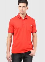 Puma Red Solid Polo T-Shirts