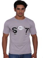 Rat Trap Printed Men's Round Neck Grey T-Shirt