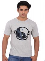 Rat Trap Printed Men's Round Neck Grey T-Shirt