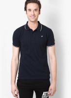 Sdl By Sweet Dreams Navy Blue Solid Polo T-Shirts