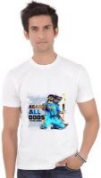 ShopMantra Graphic Print Men's Round Neck White T-Shirt