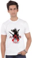 ShopMantra Graphic Print Men's Round Neck White T-Shirt