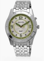 Sonata 7067Sm03 Silver/Silver Analog Watch