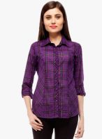 Stylestone Purple Checked Shirt