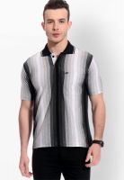 Tab91 Multicoloured Striped Polo T-Shirts