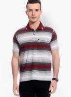Tab91 Multicoloured Striped Polo T-Shirts