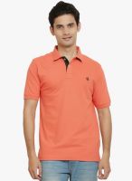 Thisrupt Orange Solid Polo T-Shirt