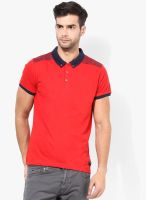 Tiktauli De Corps. Red Printed Polo T-Shirt