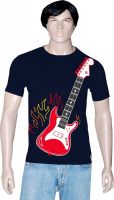 Tshirt.in Graphic Print Men's Round Neck Dark Blue T-Shirt