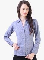 Vvine Blue Printed Shirt